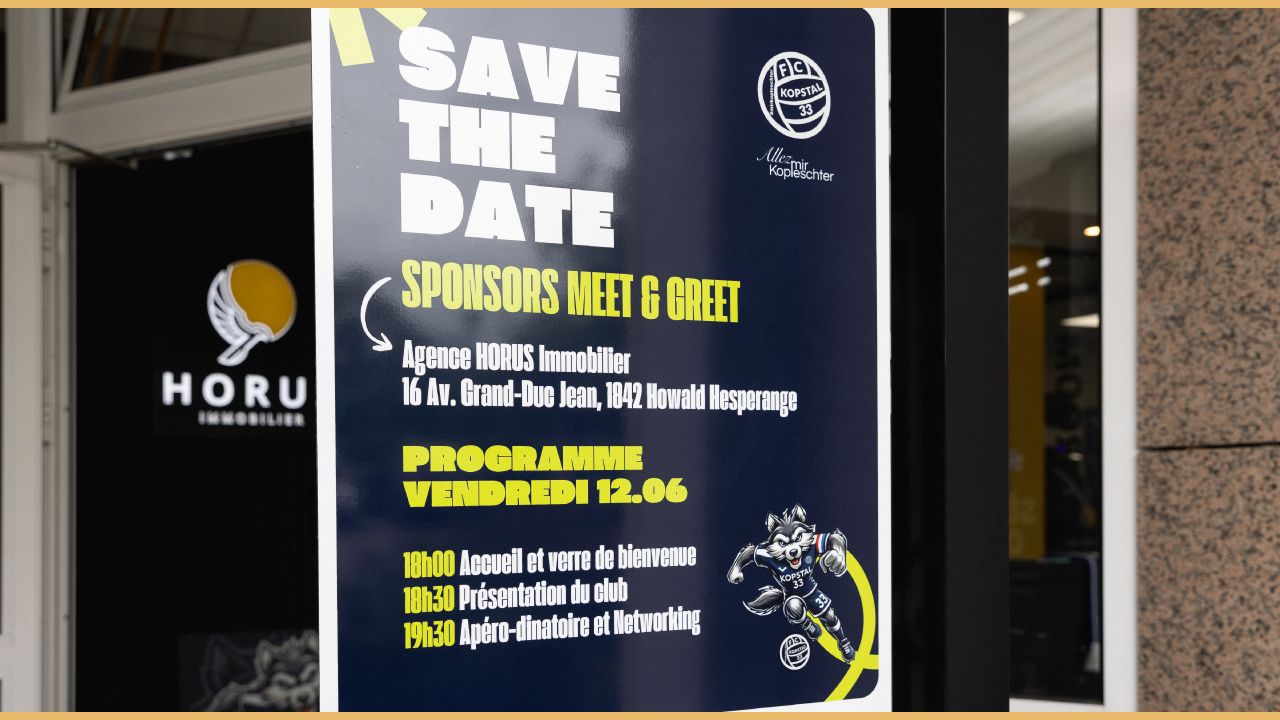 ⚽️ FC Kopstal 33 - Sponsors Meet & Greet